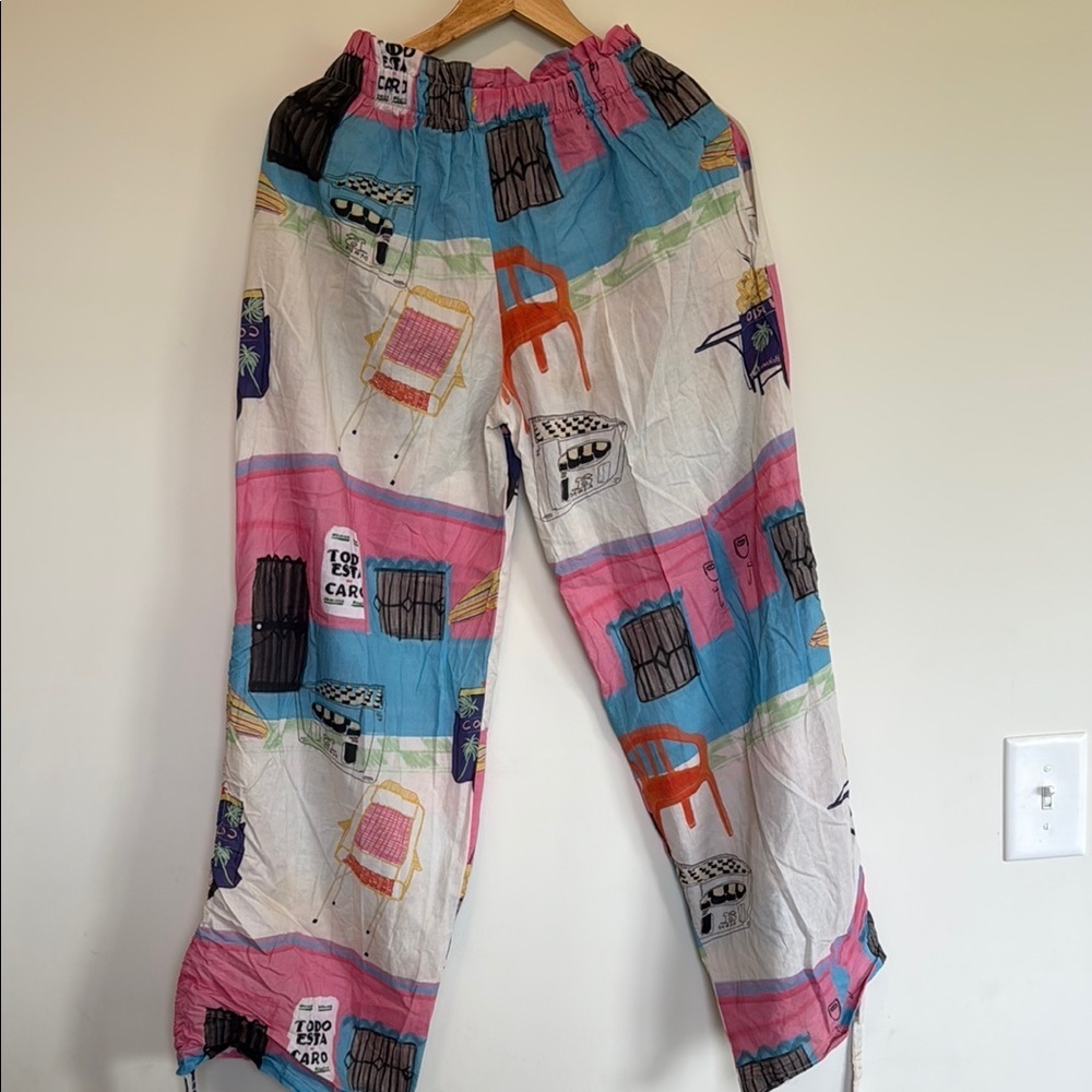 Bahama Mama Colorful Graphic Print Pants - Picture 6 of 6